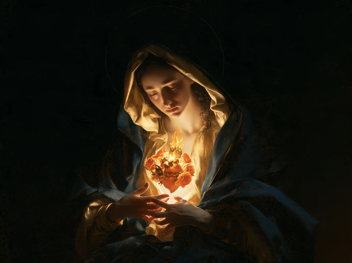 Immaculate Heart of Mary - Caravaggio Tenebrism · Landscape n° 5