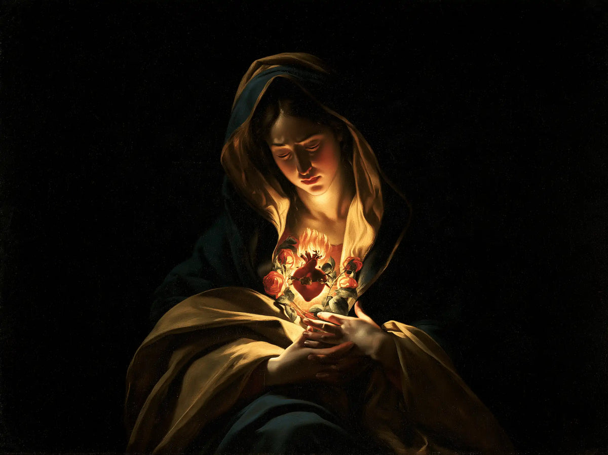 Immaculate Heart of Mary - Caravaggio Tenebrism · Landscape n° 6