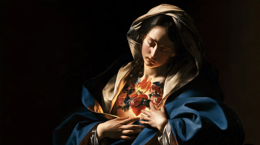 Immaculate Heart of Mary - Caravaggio Tenebrism · Landscape n° 11