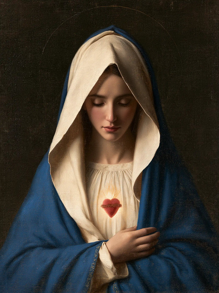 The Immaculate Heart of Mary — The Little Red Heart in the Great Blue Silence