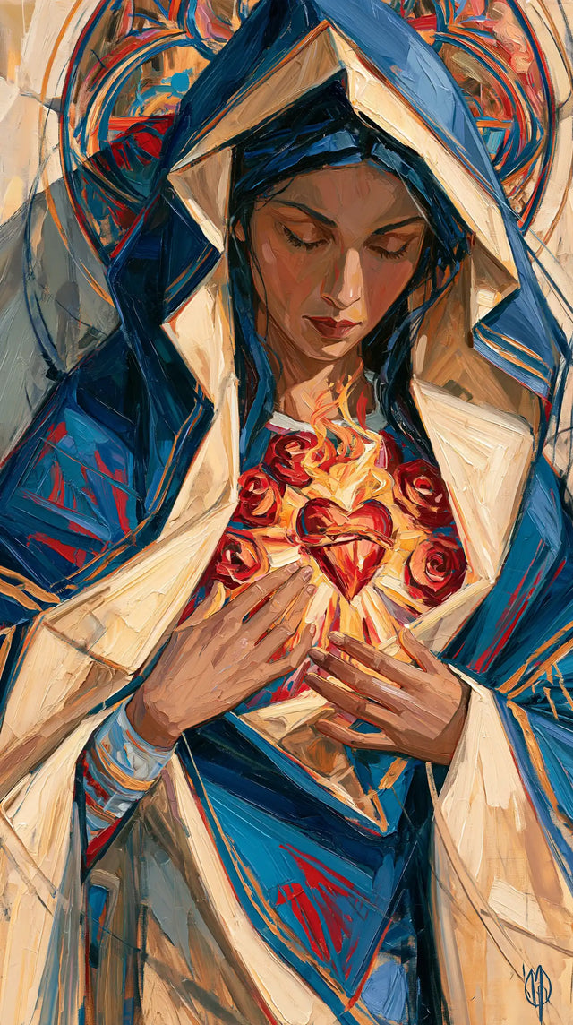 Immaculate Heart of Mary - Expressionist · Portrait n° 2