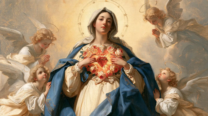 Immaculate Heart of Mary - Mary Surrounded by Angels · Landscape n° 14