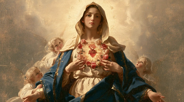 Immaculate Heart of Mary - Mary Surrounded by Angels · Landscape n° 17