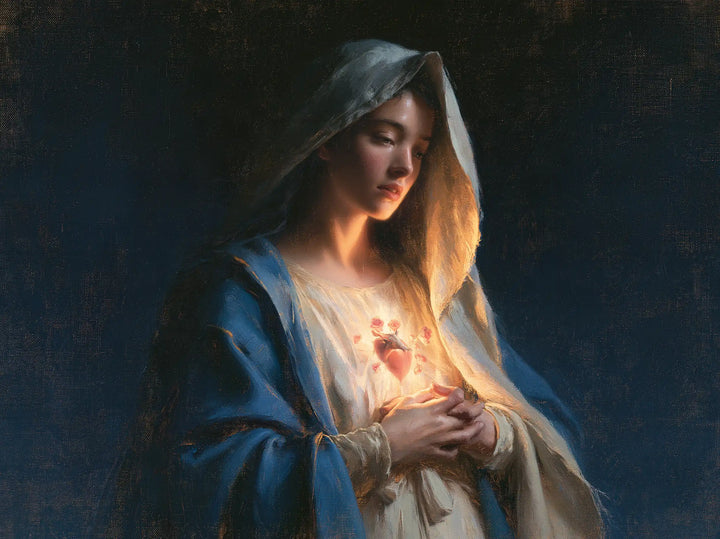 Immaculate Heart of Mary - Midnight Blue Chiaroscuro · Landscape n° 5