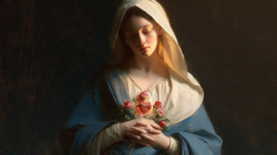 Immaculate Heart of Mary - Midnight Blue Chiaroscuro · Landscape n° 14