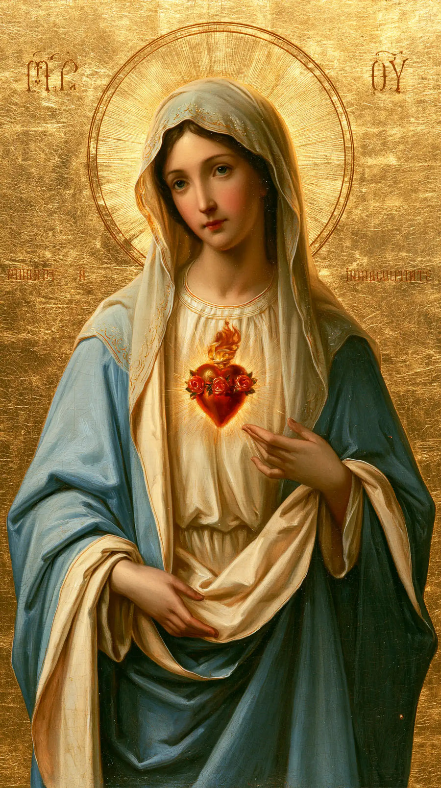 Immaculate Heart of Mary - Sacred Gold · Portrait n° 16