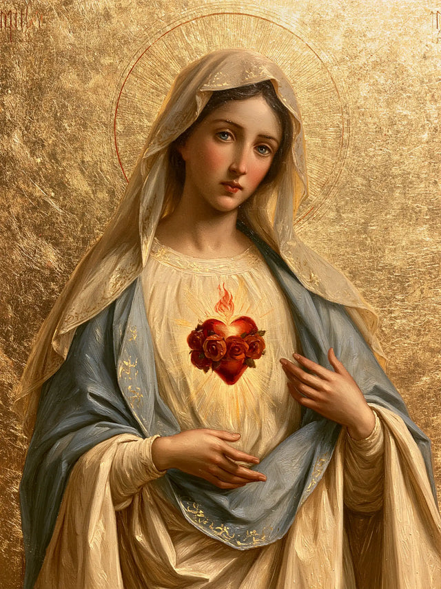 Immaculate Heart of Mary - Sacred Gold · Portrait n° 19