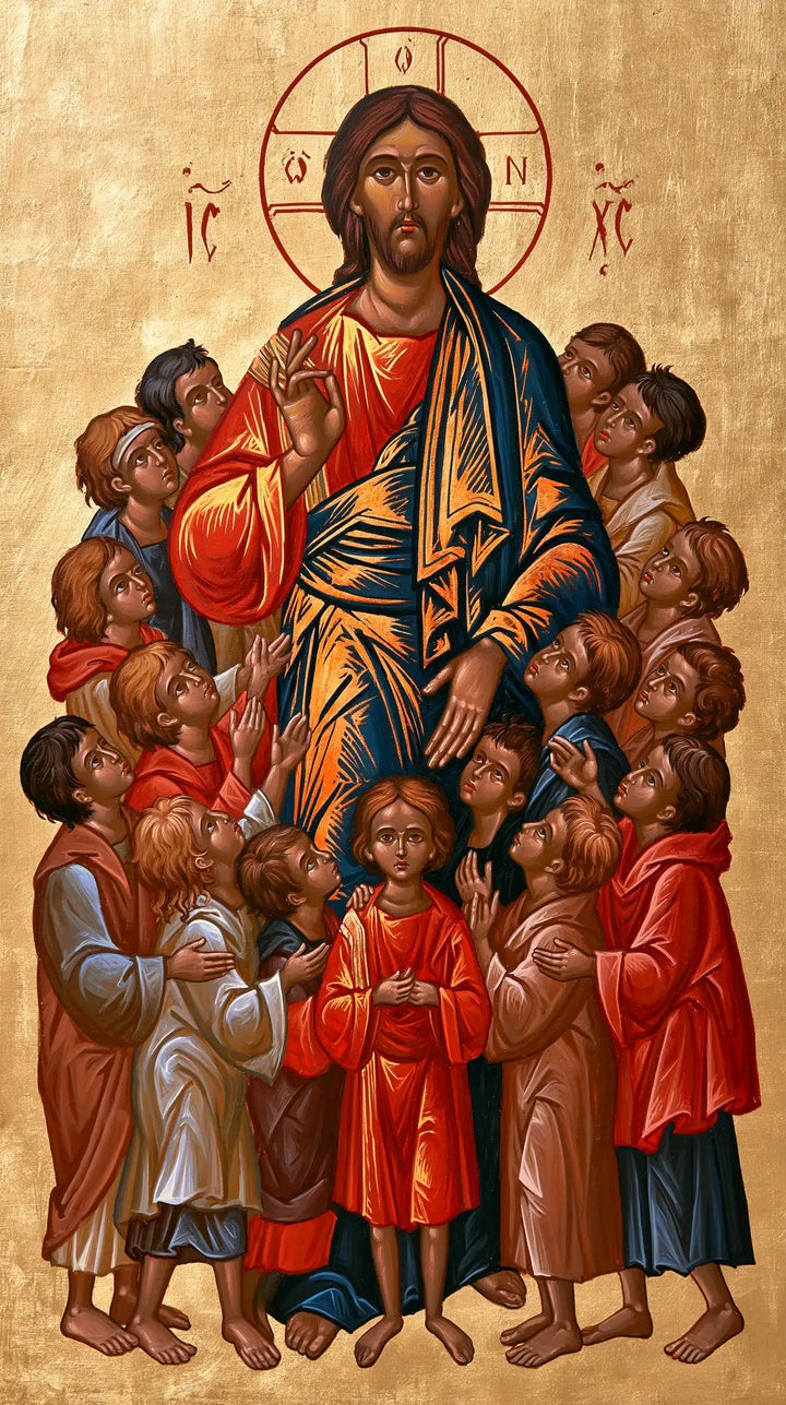 Jesus and the Children - Contemporary Byzantine · Portrait n° 4