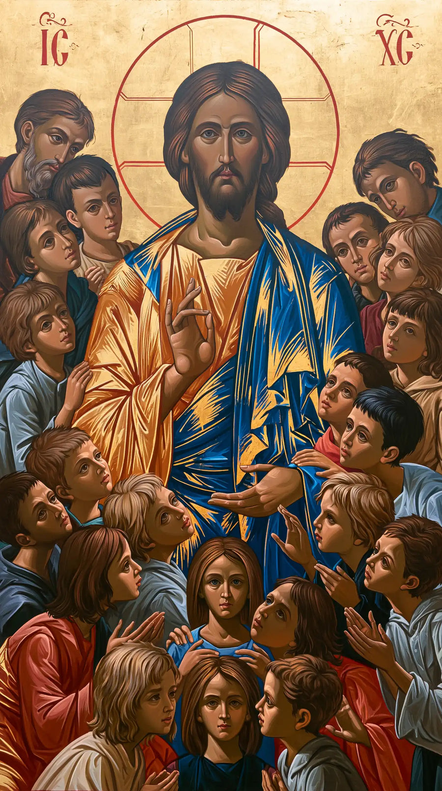 Jesus and the Children - Contemporary Byzantine · Portrait n° 6