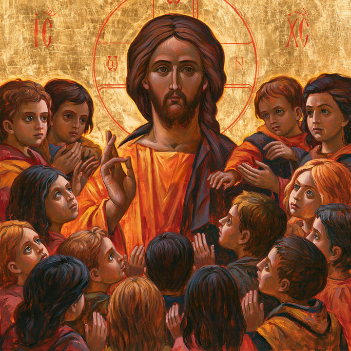 Jesus and the Children - Contemporary Byzantine · Square n° 2