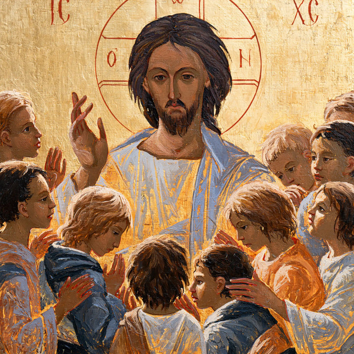 Jesus and the Children - Contemporary Byzantine · Square n° 7