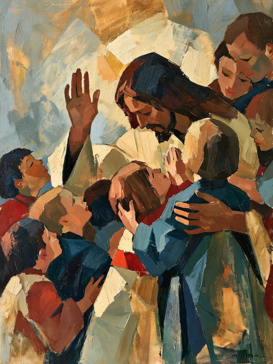 Jesus and the Children - Expressionist · Portrait n° 11