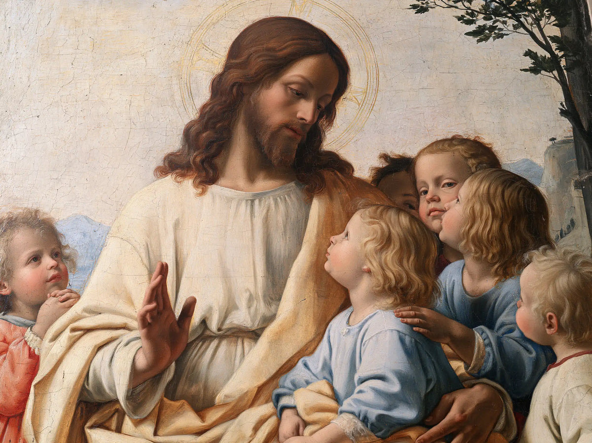 Jesus and the Children — The Fair Face within the Protective Arm