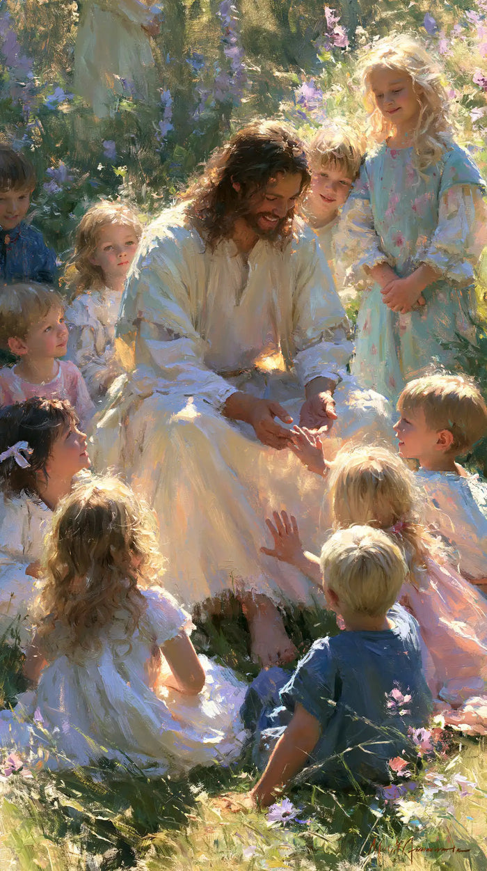 Jesus and the Children - Impressionist · Portrait n° 3
