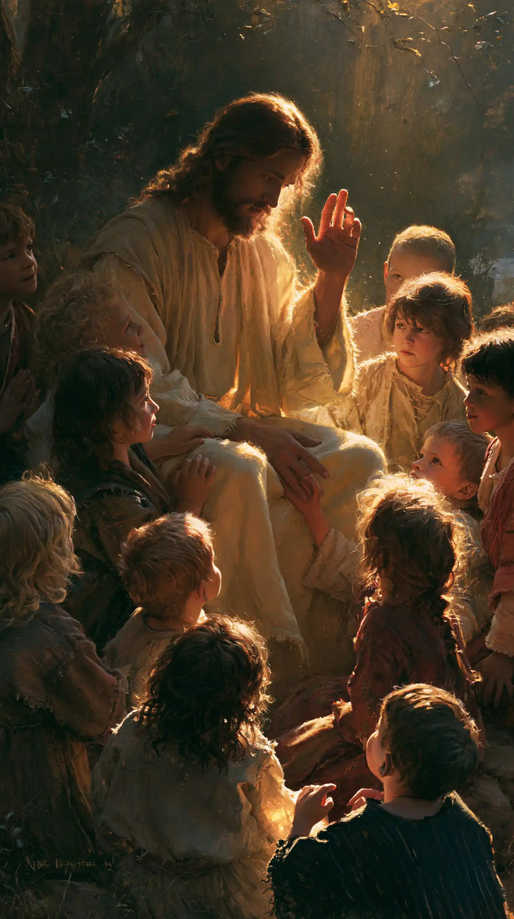 Jesus and the Children - Jesus as Divine Light · Portrait n° 1