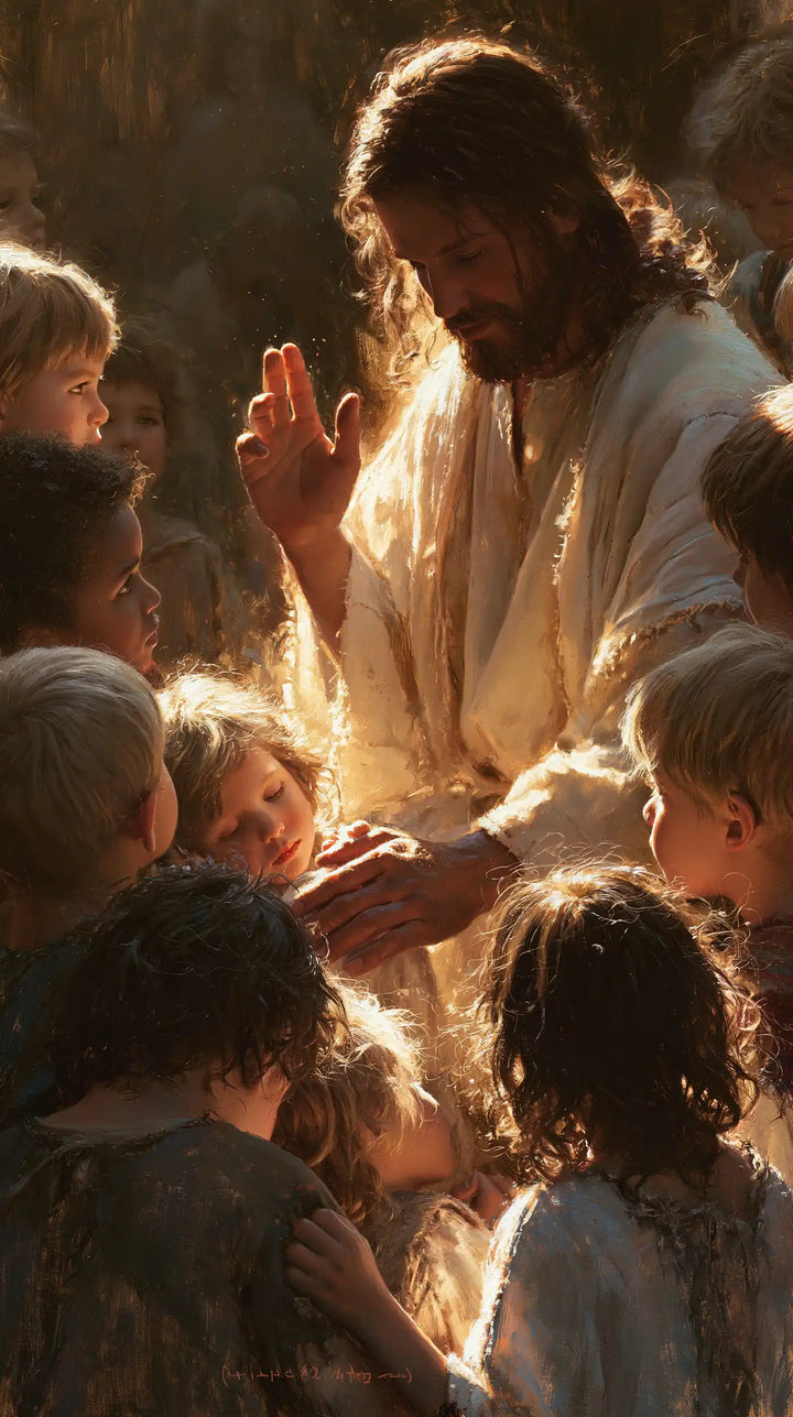Jesus and the Children - Jesus as Divine Light · Portrait n° 5