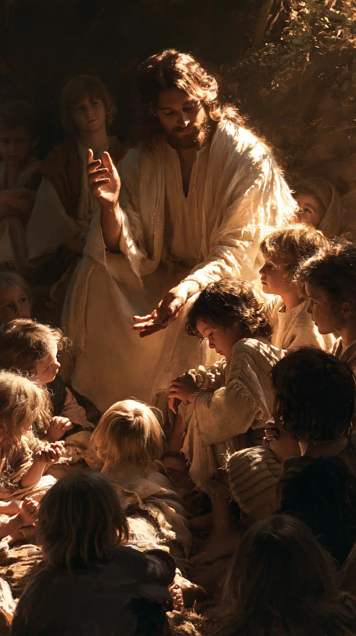 Jesus and the Children - Jesus as Divine Light · Portrait n° 7