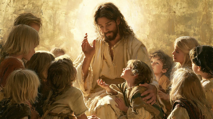 Jesus and the Children - Sacred Gold · Landscape n° 13