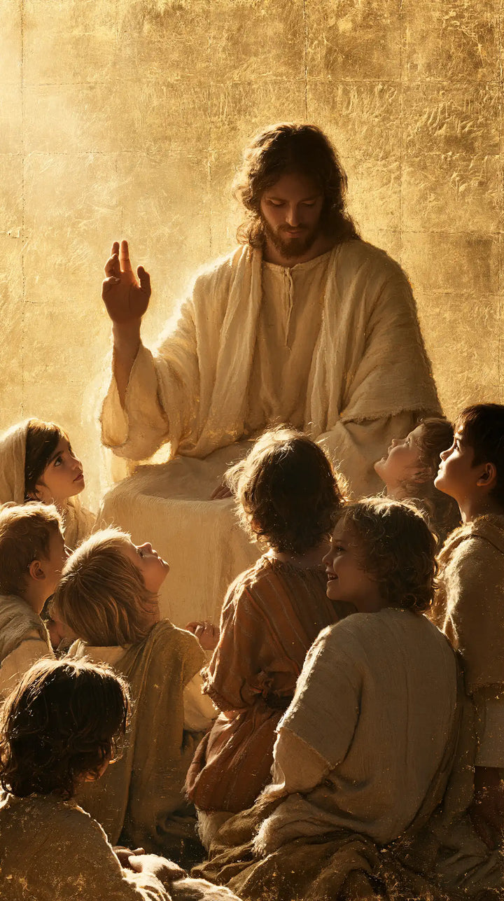 Jesus and the Children - Sacred Gold · Portrait n° 6