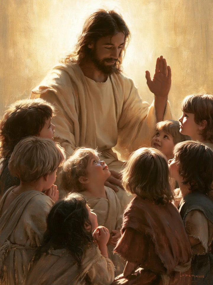 Jesus and the Children - Sacred Gold · Portrait n° 10