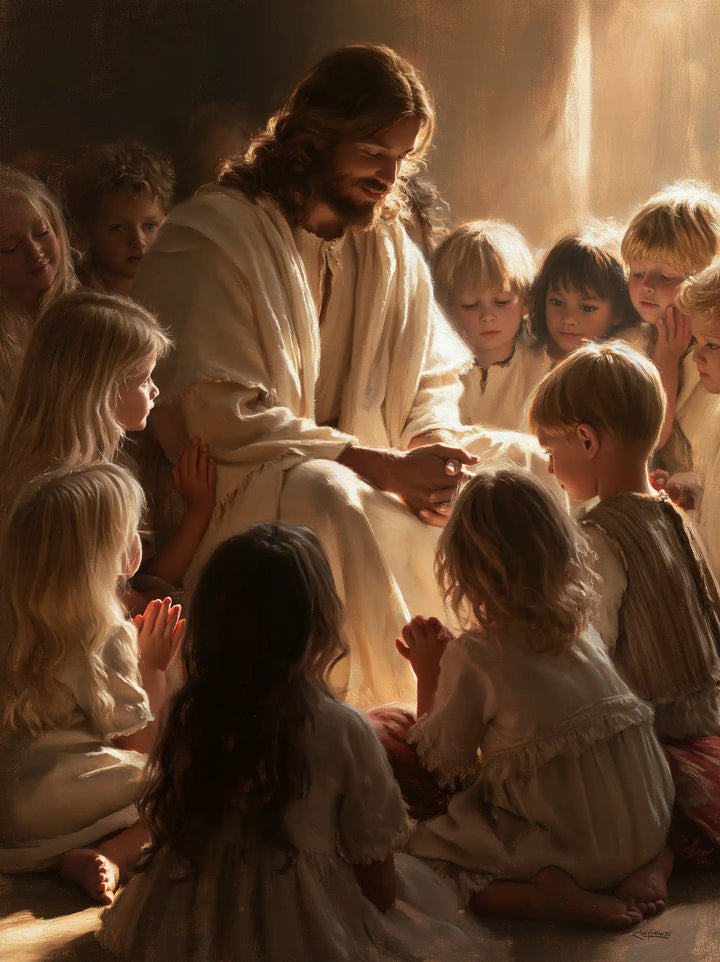 Jesus and the Children - Innocence as a Sacred Symbol · Portrait n° 12