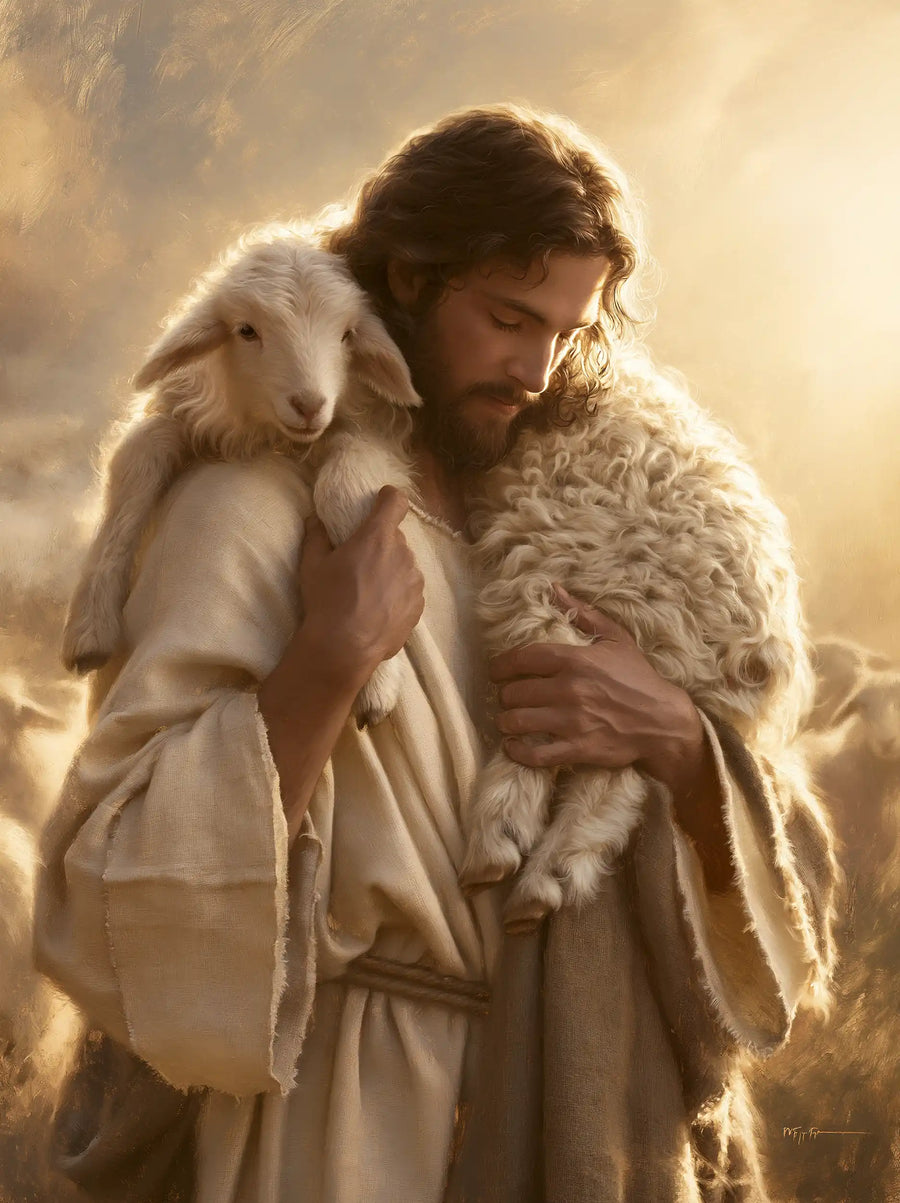 Jesus and the Lamb - Biblical Cinema · Portrait n° 8