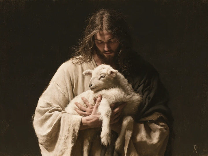 Jesus and the Lamb - Contemporary Minimalism · Landscape n° 6