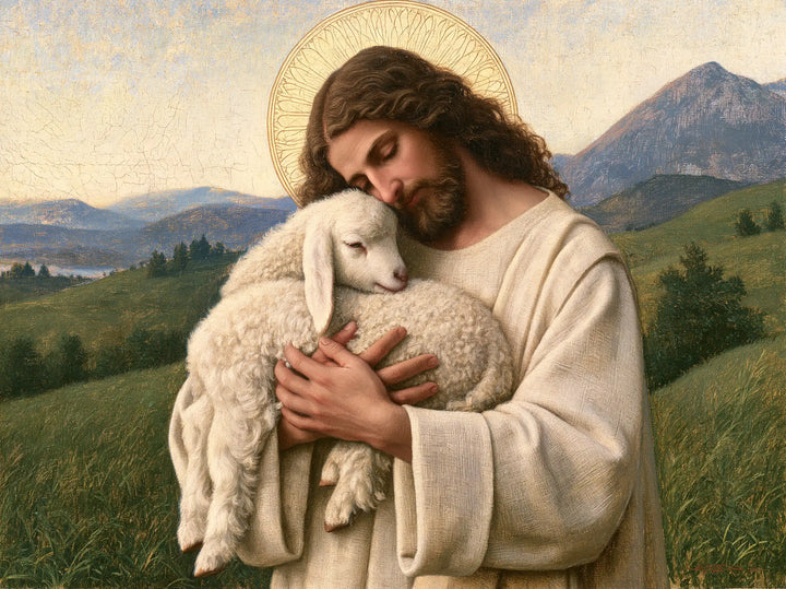 Jesus and the Lamb - Florentine Renaissance · Landscape n° 3