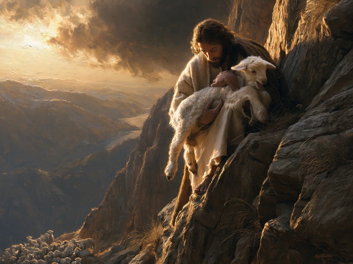 Jesus and the Lamb - Jesus Saving the Lamb · Landscape n° 1
