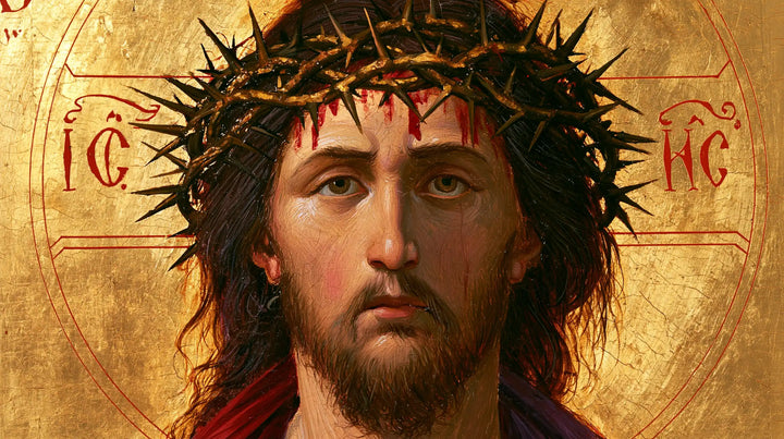 Jesus Crowned with Thorns — The Brow with Red Tears