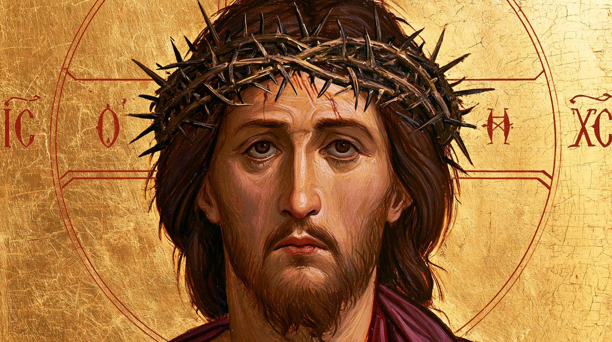 Jesus Crowned with Thorns — Solemnity in Pale Gold
