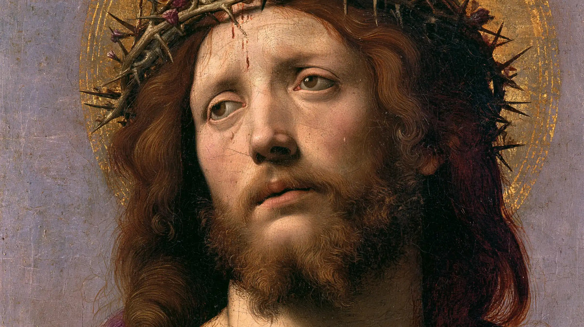 Jesus Crowned with Thorns — The Russet Curl beside Blue