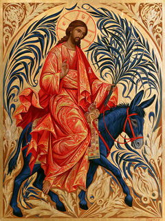 Jesus Enters Jerusalem – Sacred Art Nouveau · Portrait no. 4