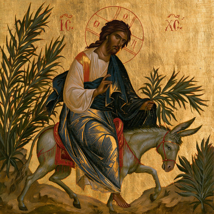 Jesus Enters Jerusalem – Contemporary Byzantine · Square no. 5