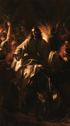 Jesus Enters Jerusalem – Caravaggio Tenebrism · Portrait no. 5