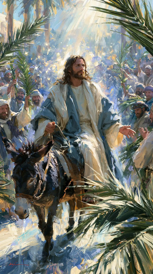 Jesus Enters Jerusalem – Impressionist · Portrait no. 1
