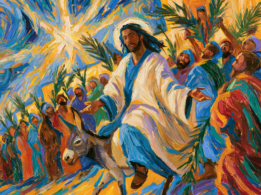 Jesus Enters Jerusalem – Post-Impressionist · Landscape no. 2
