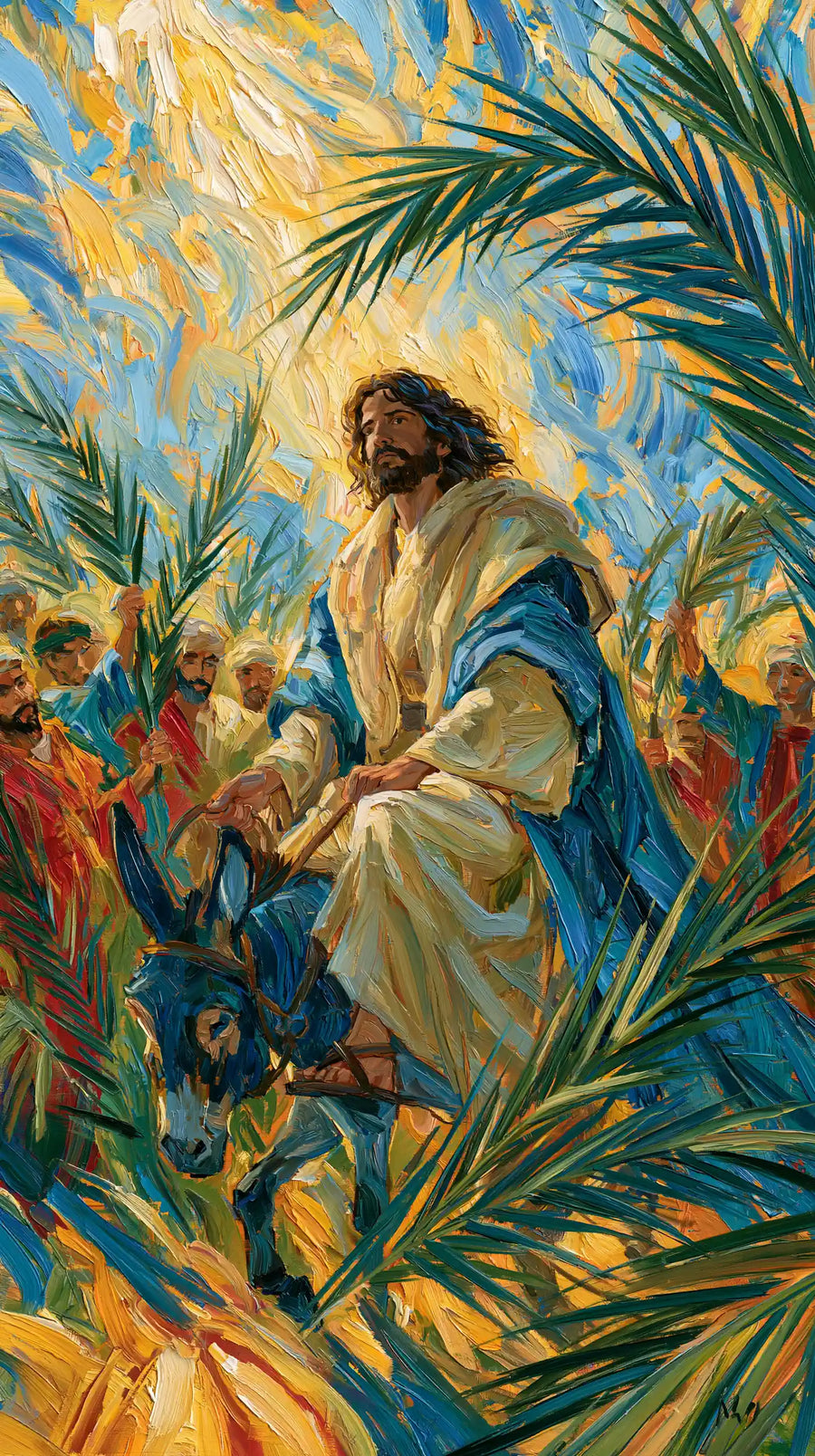Jesus Enters Jerusalem – Post-Impressionist · Portrait no. 7