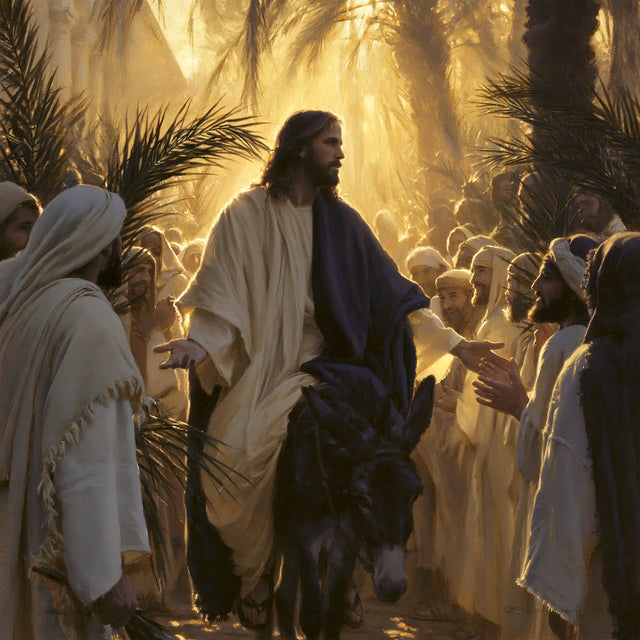 Jesus Enters Jerusalem – Sacred Gold · Square no. 3