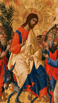 Jesus Enters Jerusalem – Sacred Gold · Portrait no. 8