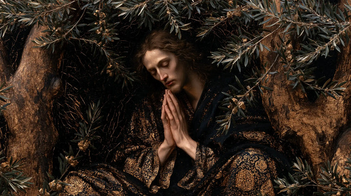 Jesus in Gethsemane — Reverence among Golden Boughs