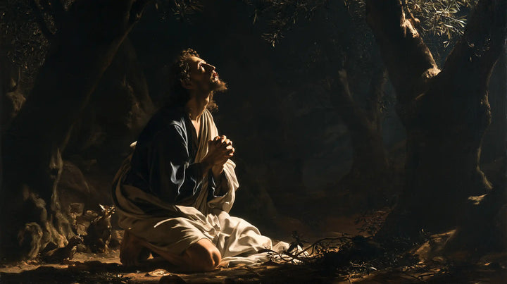 Jesus in Gethsemane - Caravaggio Tenebrism · Landscape n° 9