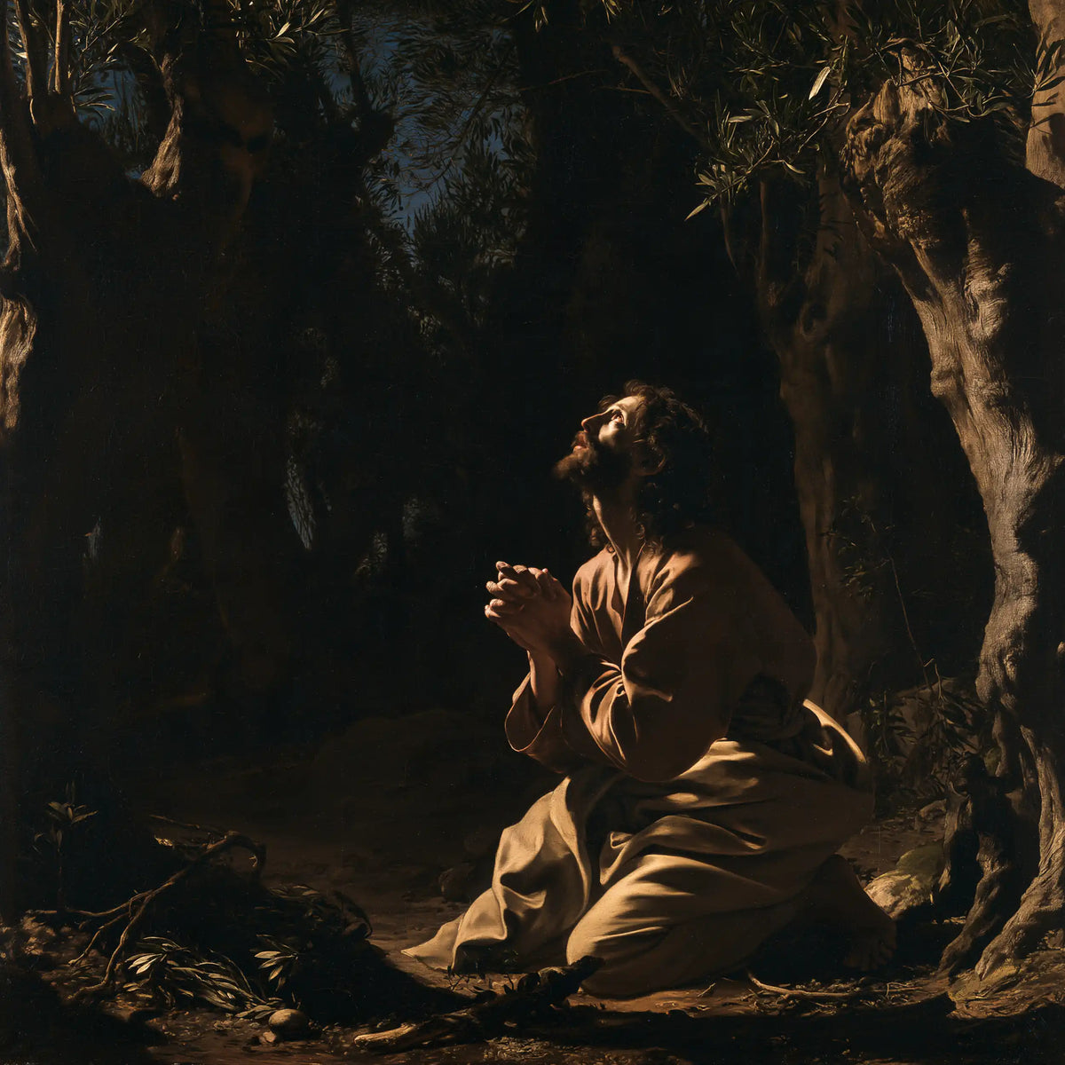 Jesus in Gethsemane — The Clearing above the Brow
