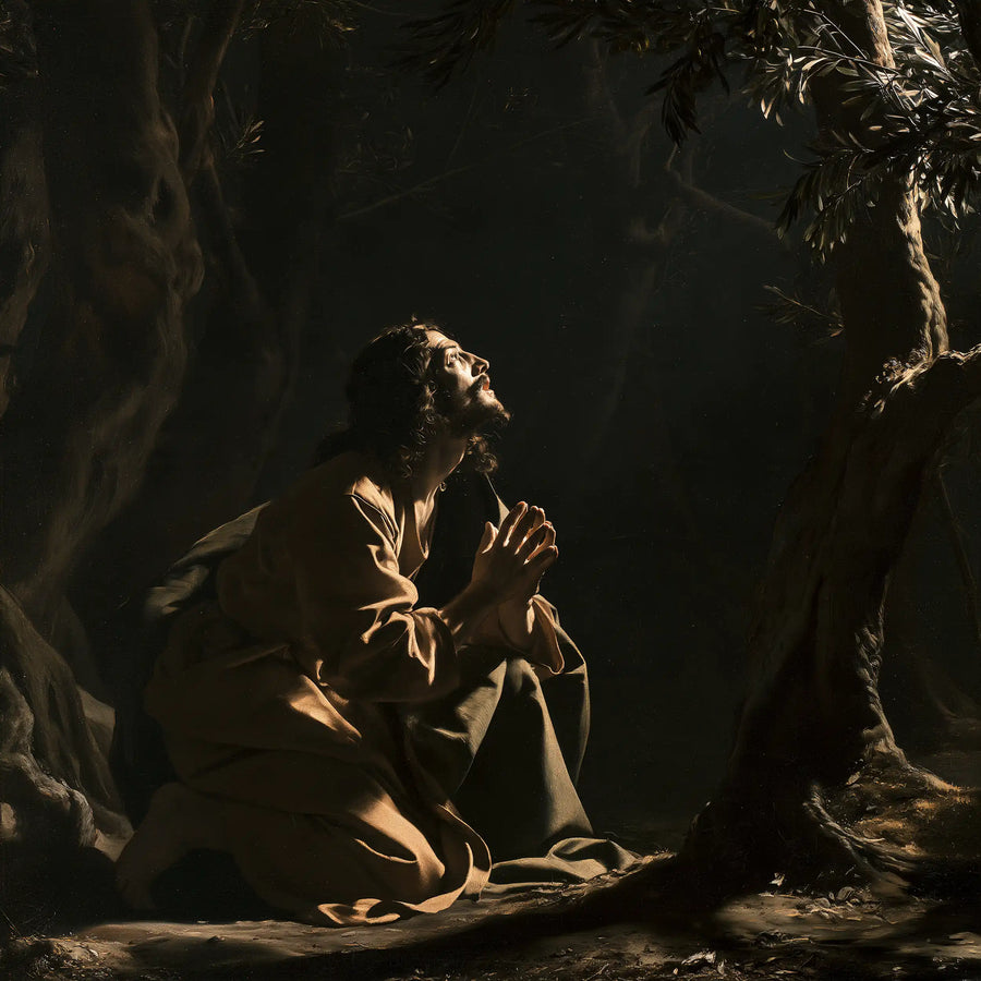 Jesus in Gethsemane — Hope at the Black Trunk’s Foot