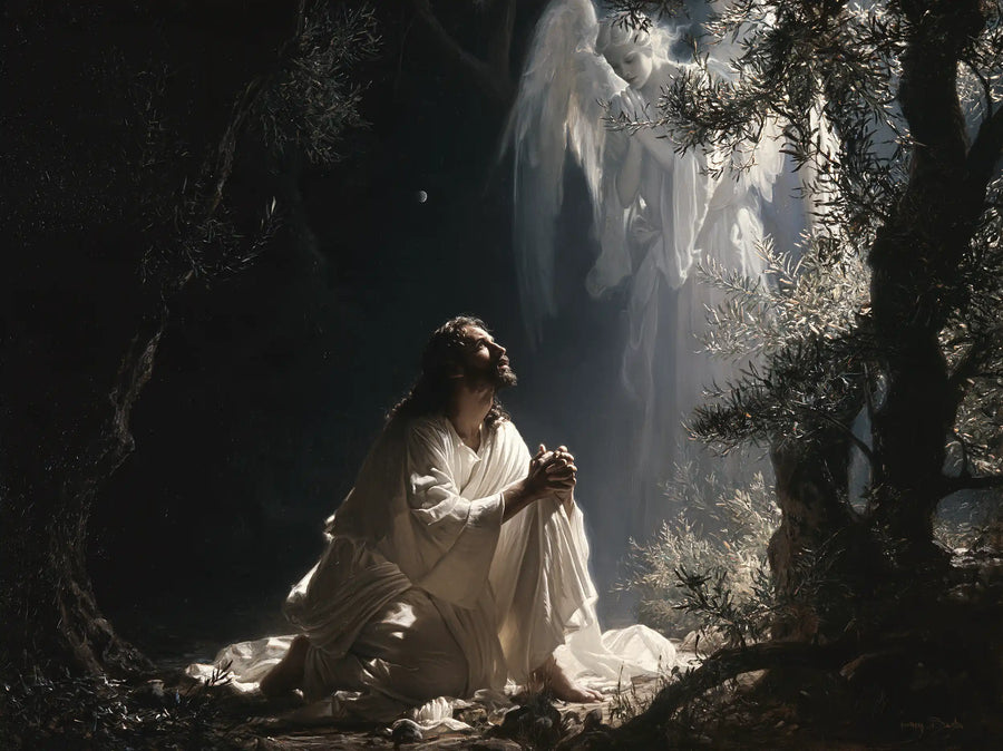 Jesus in Gethsemane — The Curtain of Heavenly Light