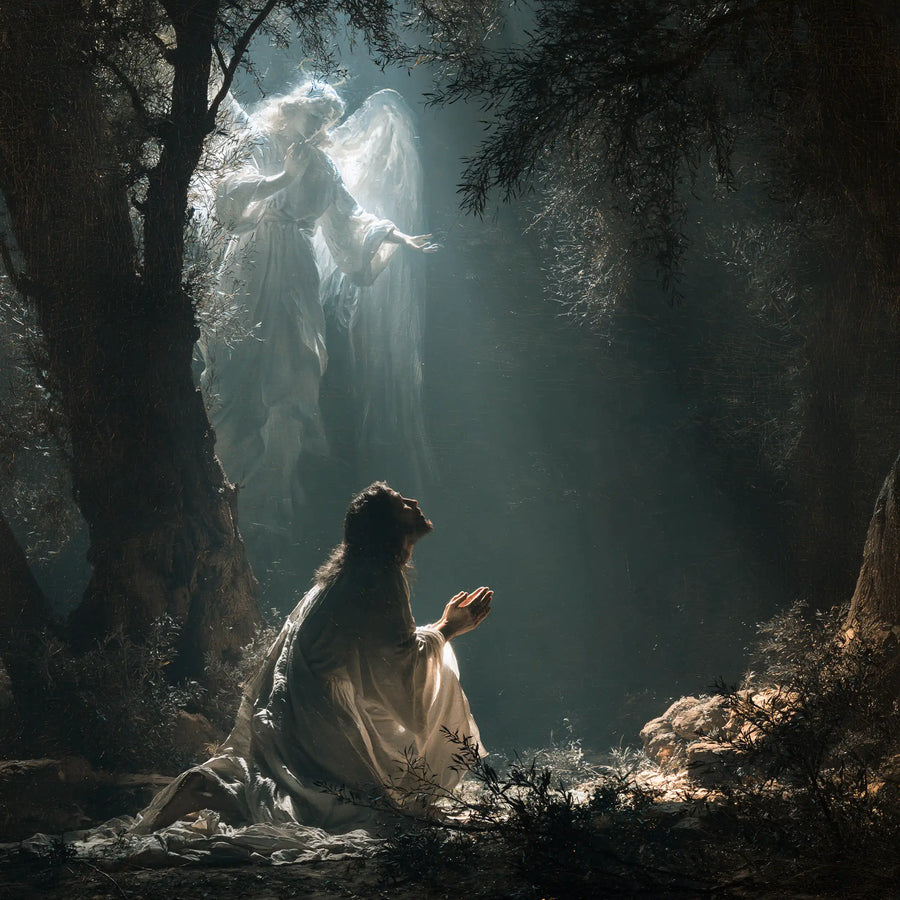 Jesus in Gethsemane — Grace in the Silver Garden
