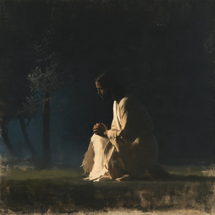Jesus in Gethsemane — The Silence of an Ivory Silhouette