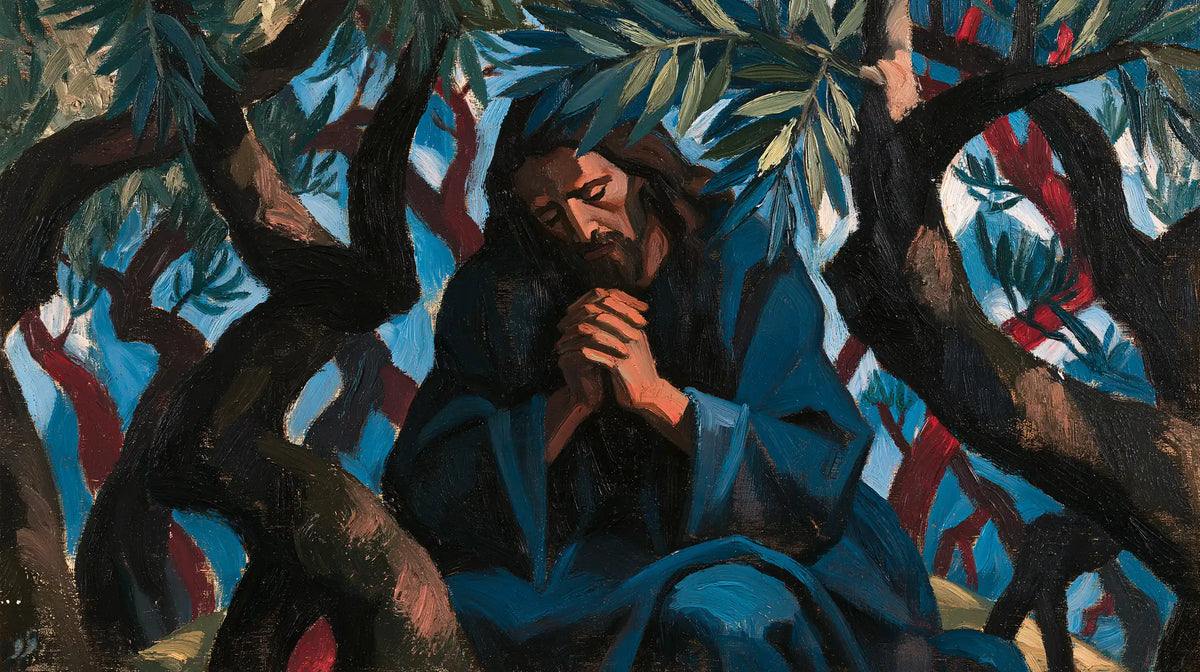 Jesus in Gethsemane - Expressionist · Landscape n° 16