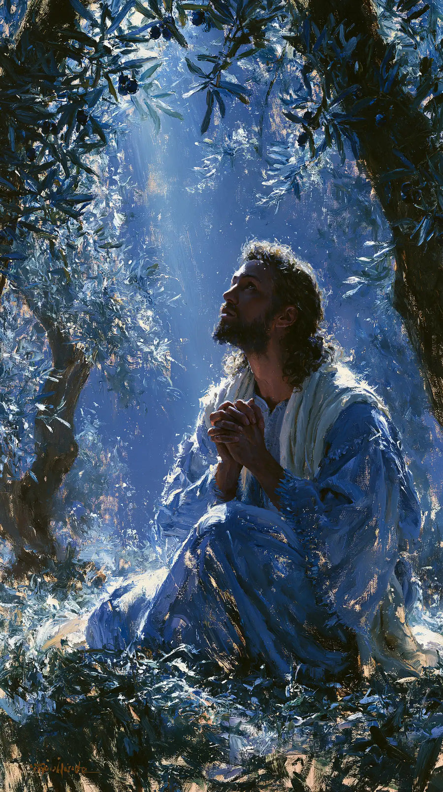 Jesus in Gethsemane - Impressionist · Portrait n° 3
