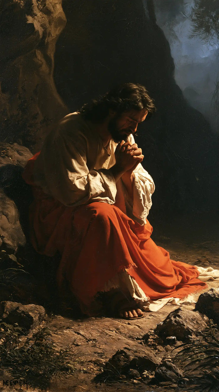 Jesus in Gethsemane - Sacred Agony · Portrait n° 2